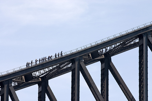 Climbers on Sydney harbour bridge