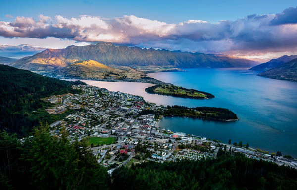Queenstown from the Air, Lake Wakatipu