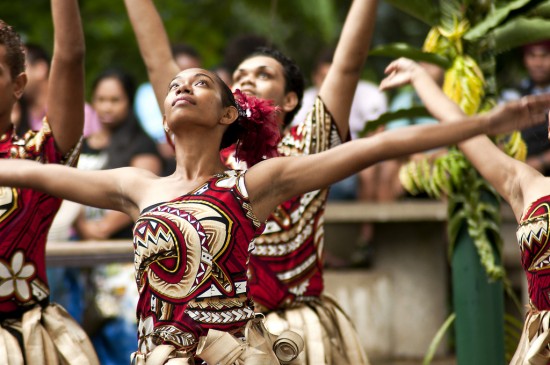 Fijian dancing